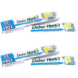 Dabur Зубная паста  Herb'l Отбеливающая cоль и лимон 60 г + 20 г (6291069701807)