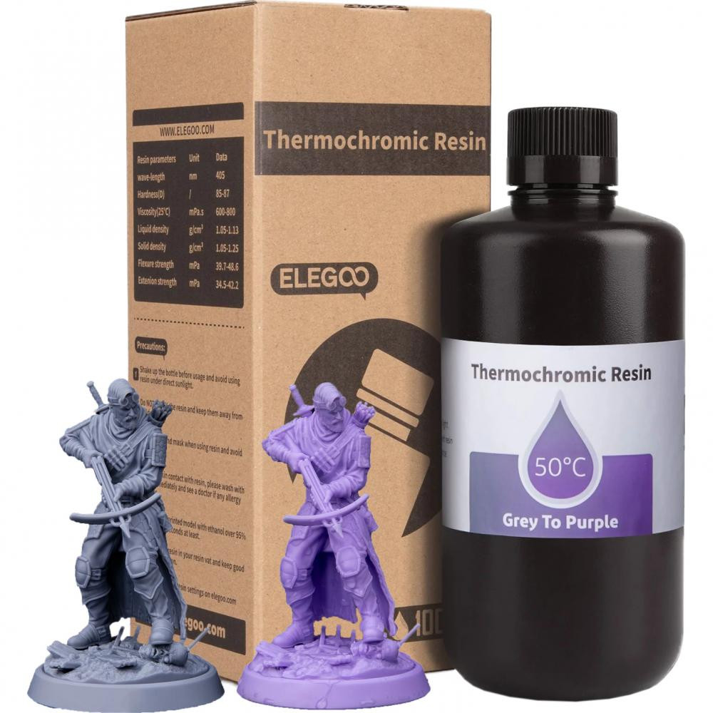ELEGOO Thermochromic Resin, 1кг, Gray to Purple (50.103.0059) - зображення 1