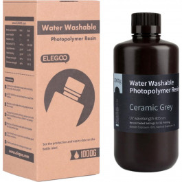 ELEGOO Water Washable Resin 1кг, серая (50.103.0117)