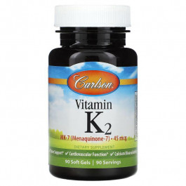 Carlson Labs Vitamin K2 MK-7 45 mcg 90 капсул