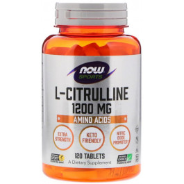 Now L-Citruline 1200 mg 120 tabs L-цитрулін
