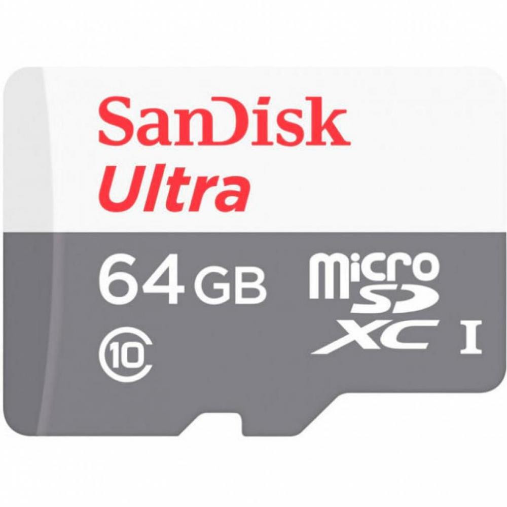SanDisk 64 GB microSDHC UHS-I Ultra SDSQUNR-064G-GN3MN - зображення 1