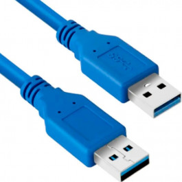 Voltronic USB 3.0 AM/AM 0.3m Blue (YT-3.0AM+AM-0.3)