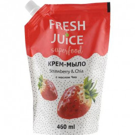 Fresh Juice Рідке мило  Superfood Strawberry & Chia дой-пак 460 мл (4823015943348)