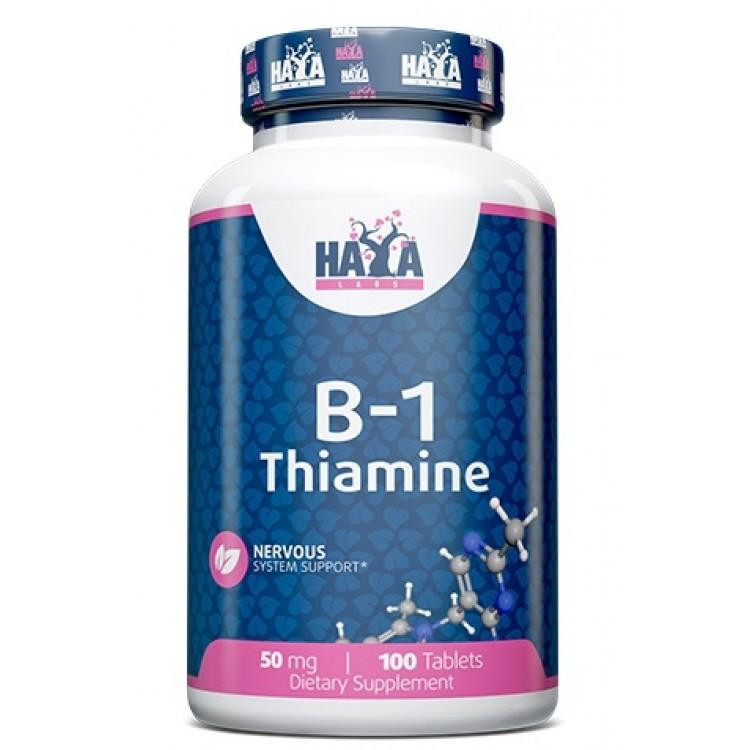 Haya Labs Тіамін  Vitamin B-1 Thiamine 50 мг 100 таблеток - зображення 1