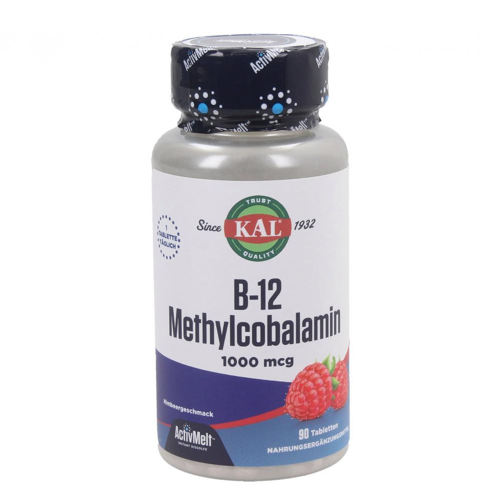 KAL B12 Methylcobalamin 1000 мкг 60 таблеток Berry - зображення 1