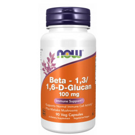 Now Beta-1,3/1,6-D-Glucan 100 мг 90 капсул