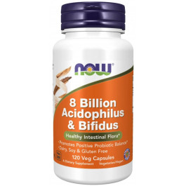 Now 8 Billion Acidophilus & Bifidus 120 капсул