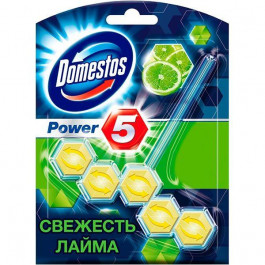 Domestos Туалетный блок для унитаза Power 5 55г свежесть лайма 55гр (8710908551147)