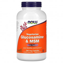 Now Veg Glucosamin & MSM 240 капсул