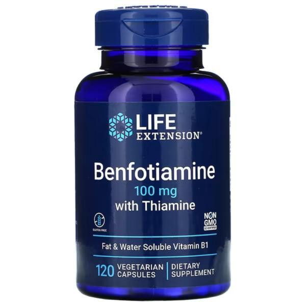 Life Extension Benfotiamine with Thiamine 100 мг 120 капсул - зображення 1