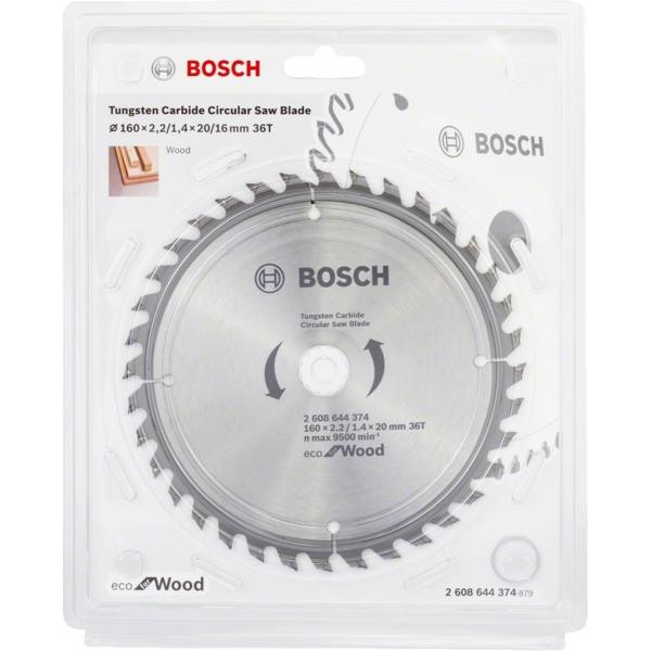 Bosch Eco for Wood 160x2.2x20-36T (2.608.644.374) - зображення 1