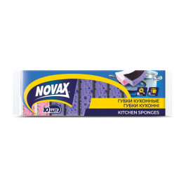 Novax Губки кухонні  Combi з великими порами 10 шт. (4823058326528)