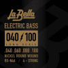 La Bella Струны для бас-гитары  RX-N4A Nickel-Plated Bass Strings 40/100 - зображення 1