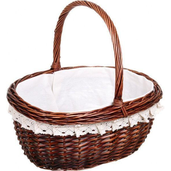 Tony Bridge Basket Кошик плетений з текстилем  43x38x18/42 см ESTR14-7-1 - зображення 1