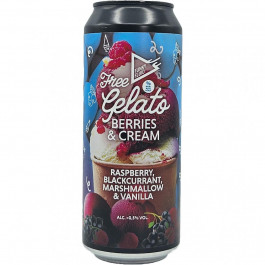 Funky Fluid Пиво безалкогольне  Free Gelato Berries & Cream темне 0.5 л ж/б (5907772092620)
