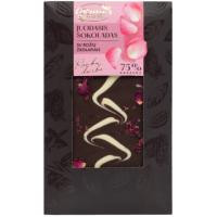 Ruta Шоколад  чорний з пелюстками троянд 75% 100 г (4770123201238)