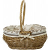 Tony Bridge Basket Кошик плетений з текстилем 37х31х19/41 см EBE18-11-1 - зображення 2