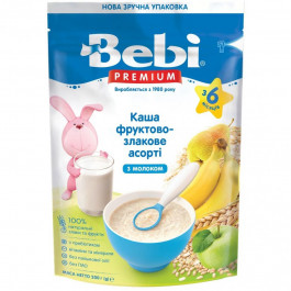 Bebi Каша молочна фруктово-злакове асорті, 200 г