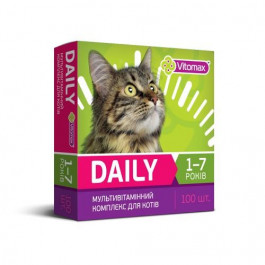 Vitomax Daily Вітаміни для котів 1-7 років 100 таб (201647)