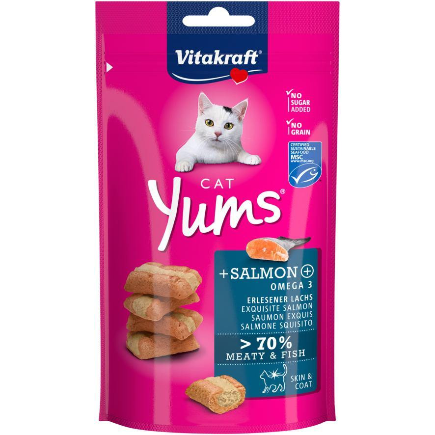 Vitakraft Yums лосось і Омега-3 40 г (4008239288233) - зображення 1