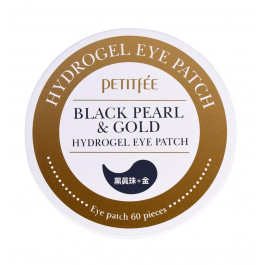   Petitfee Гидрогелевые патчи для глаз с золотом и черным жемчугом  Black Pearl & Gold Hydrogel Eye Patch 60 шт