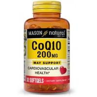 Mason Natural Кофермент Q-10 ( CoQ10) 200 мг 30 капсул