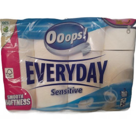 Ooops! Туалетний папір ! EveryDay Sensetive тришаровий 24 шт. (5998648709209)
