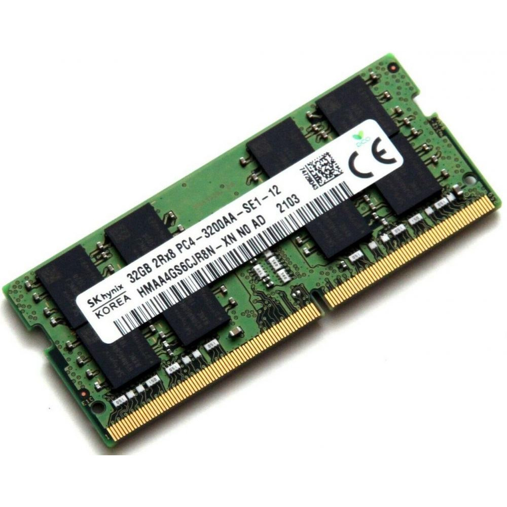 SK hynix 32 GB SO-DIMM DDR4 3200 MHz (HMAA4GS6CJR8N-XN) - зображення 1