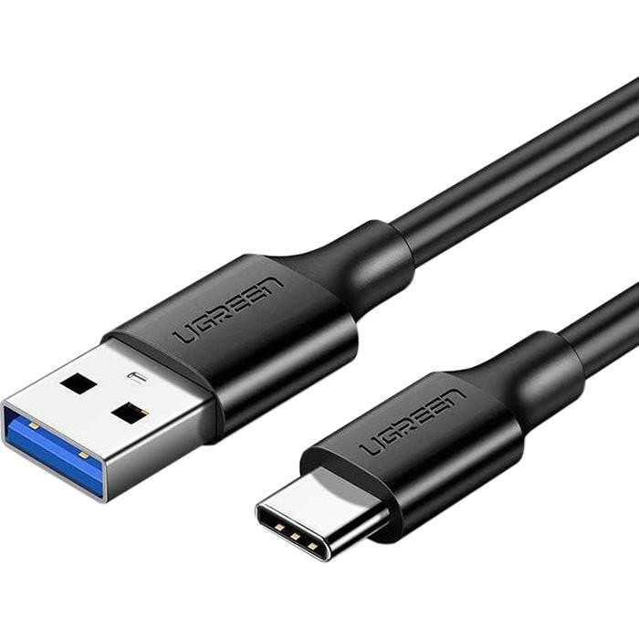 UGREEN US184 USB-A to Type-C QC3.0 0.5m Black (20881) - зображення 1