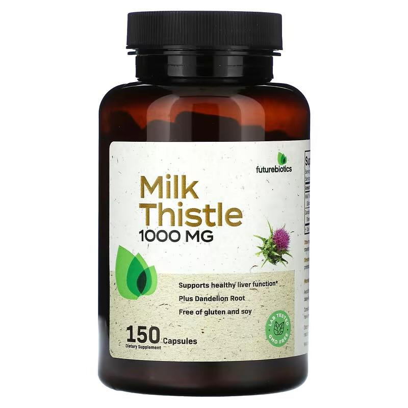 Futurebiotics Milk Thistle, 1,000 mg, 150 Capsules - зображення 1