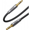 UGREEN AV150 HiFi Aux Audio Cable mini-jack 3.5 мм 2м Gray (70899) - зображення 1
