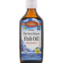 Carlson Labs Риб&#39;ячий жир  The Very Finest Fish Oil Lemon 200 мл (CL1540)