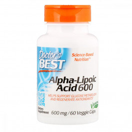 Doctor's Best Альфа-ліпоєва кислота  600 мг 60 капсул (DRB00133)