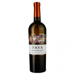 PAVA Вино  біле напівсолодке 9.5-13%, 750 мл (4820188110904)