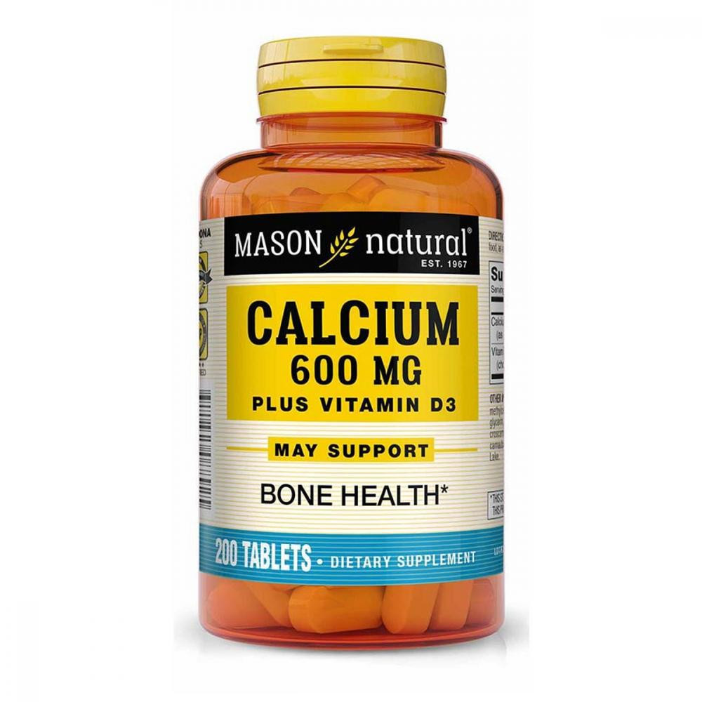 Mason Natural Комплекс  Кальцій 600 мг і Вітамін D3 200 таблеток (MAV08892) - зображення 1