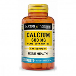 Mason Natural Комплекс  Кальцій 600 мг і Вітамін D3 200 таблеток (MAV08892)