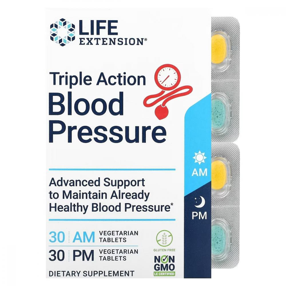 Life Extension Захист артеріального тиску  2 упаковки по 30 вегетаріанських таблеток (LEX20246) - зображення 1