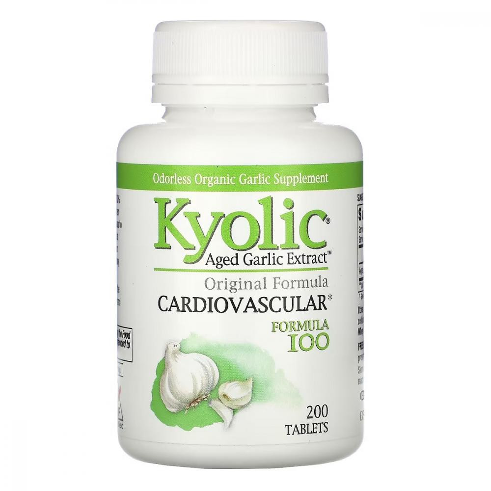 Kyolic Екстракт витриманого часнику  Aged Garlic Extract 200 таблеток (WAK10032) - зображення 1
