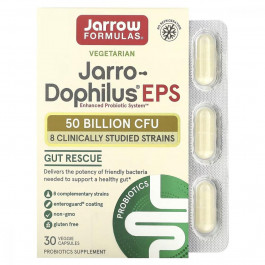 Jarrow Formulas Пробіотики  Jarro-Dophilus EPS 30 вегетаріанських капсул (JRW03071)