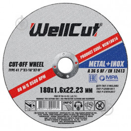 WellCut 180x1,6x22,2 мм WCM18016