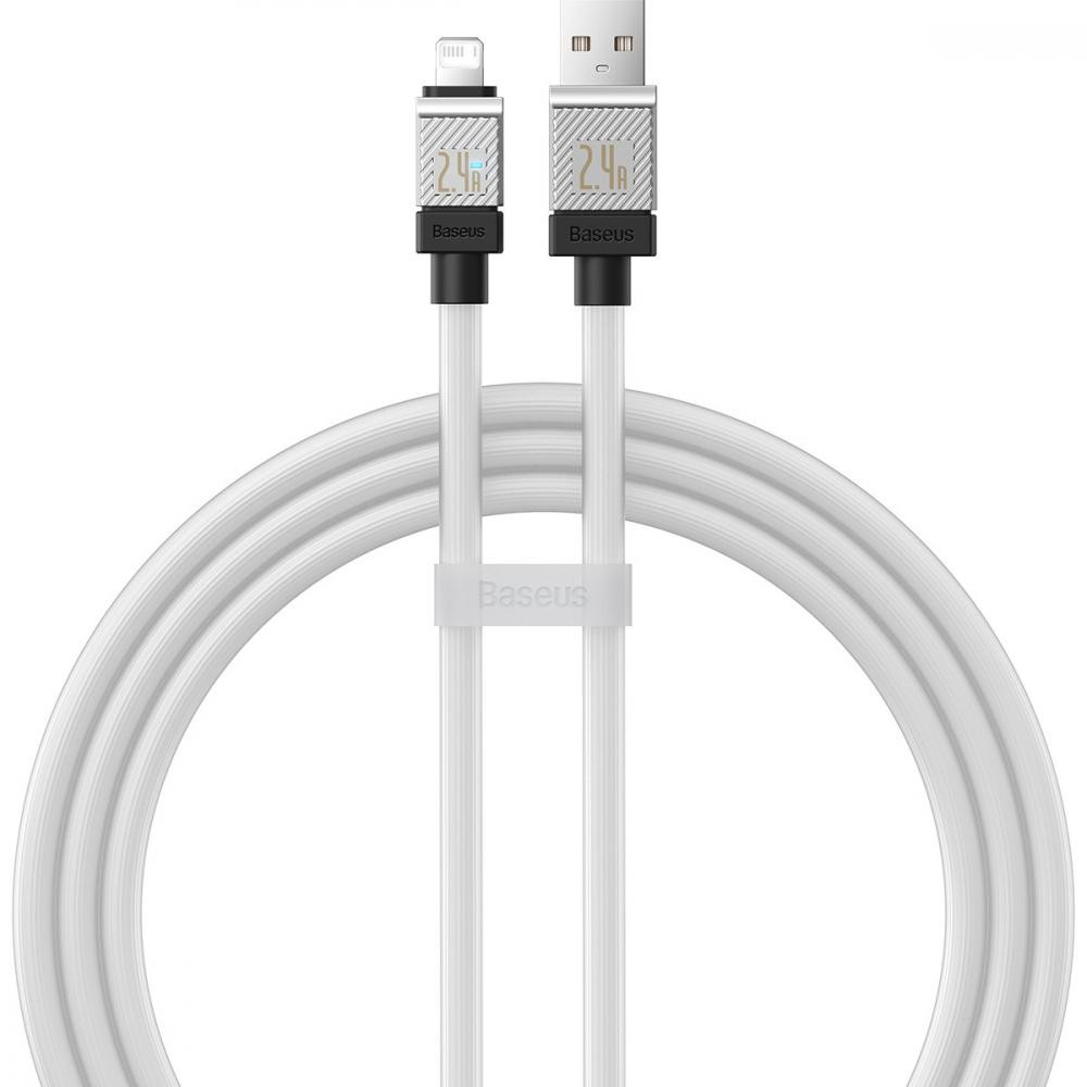 Baseus CoolPlay Series USB Cable to Lightning 2.4A 1m White (CAKW000402) - зображення 1