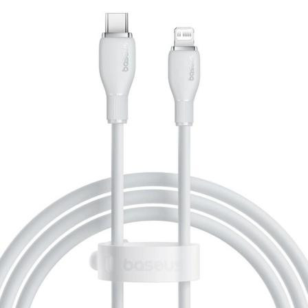 Baseus Pudding Series USB-C to Lightning Fast Charging Cable 20W 1.2m White (P10355701221-00) - зображення 1