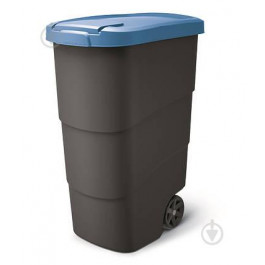 Prosperplast Бак для сміття  Wheeler 90 л Антрацит синя кришка (5905197462943)