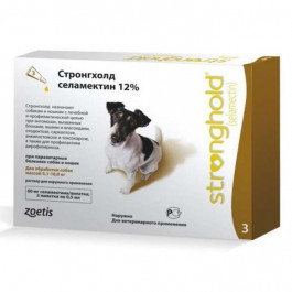 Zoetis Капли  Stronghold 12% от блох и клещей у собак весом от 5 до 10 кг, 0.5 мл (1 пипетка)