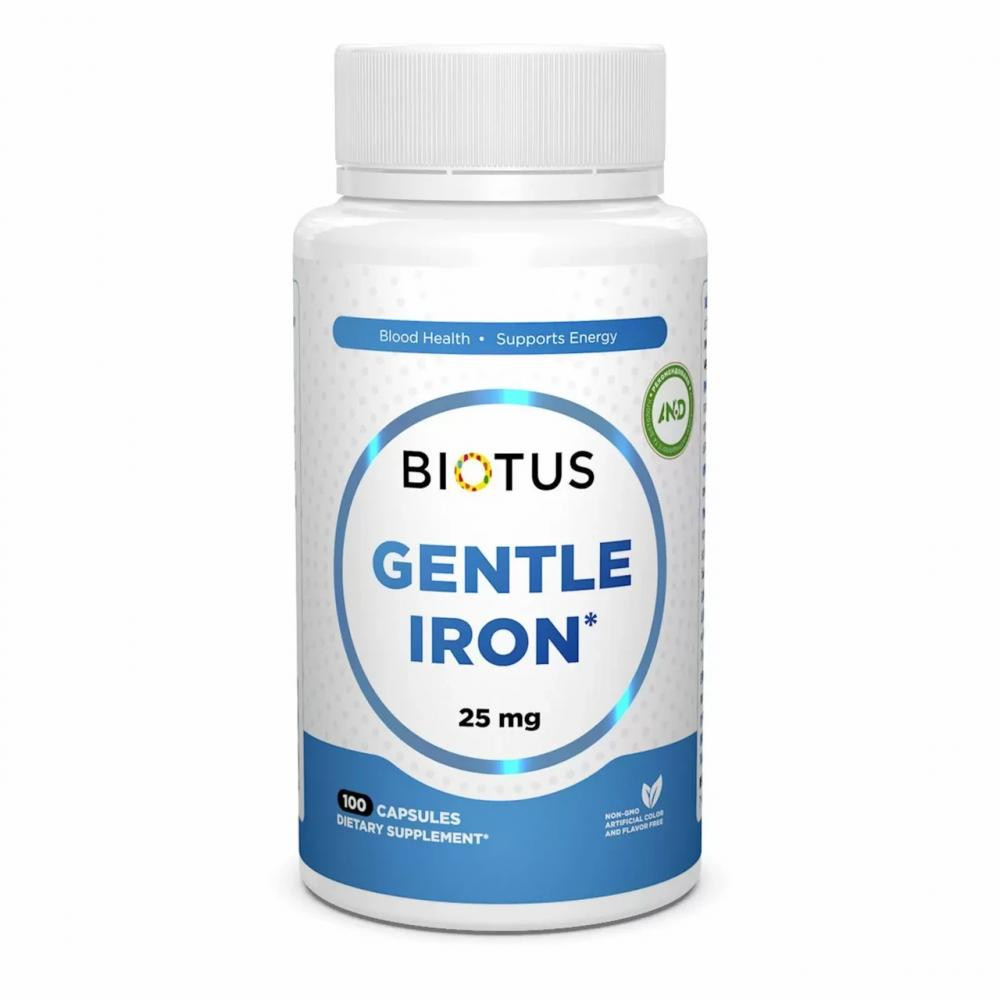 Biotus Залізо (Gentle Iron) 25 мг 100 капсул - зображення 1