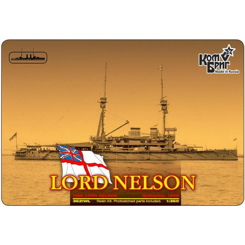 Combrig Броненосец HMS Lord Nelson Battleship, 1908 Корпус по ватерлинию (CG3521WL) - зображення 1
