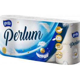 Grite Туалетний папір  Perlum 3 шари 8 рулонів (4770023351569)