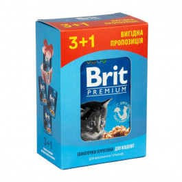 Brit Premium Chicken Chunks Kitten 100 г 4 шт (030349)