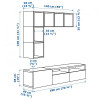 IKEA BESTA/EKET Комбинация-1 шкафов под телевизор (892.044.14) - зображення 4